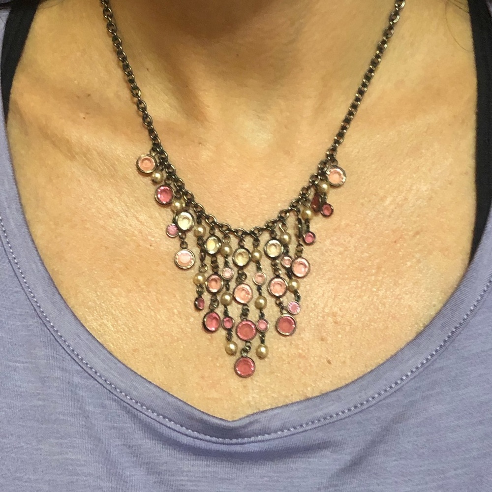 Crystal and pearl necklace!
